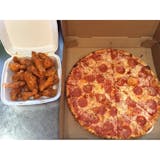 Small Cheese Pizza & 10 Buffalo Wings Lunch