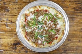 Hot Italian Sausage, Green Pepper & Onion Pizza