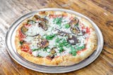 Baby Spinach, Roasted Eggplant & Feta Cheese Pizza