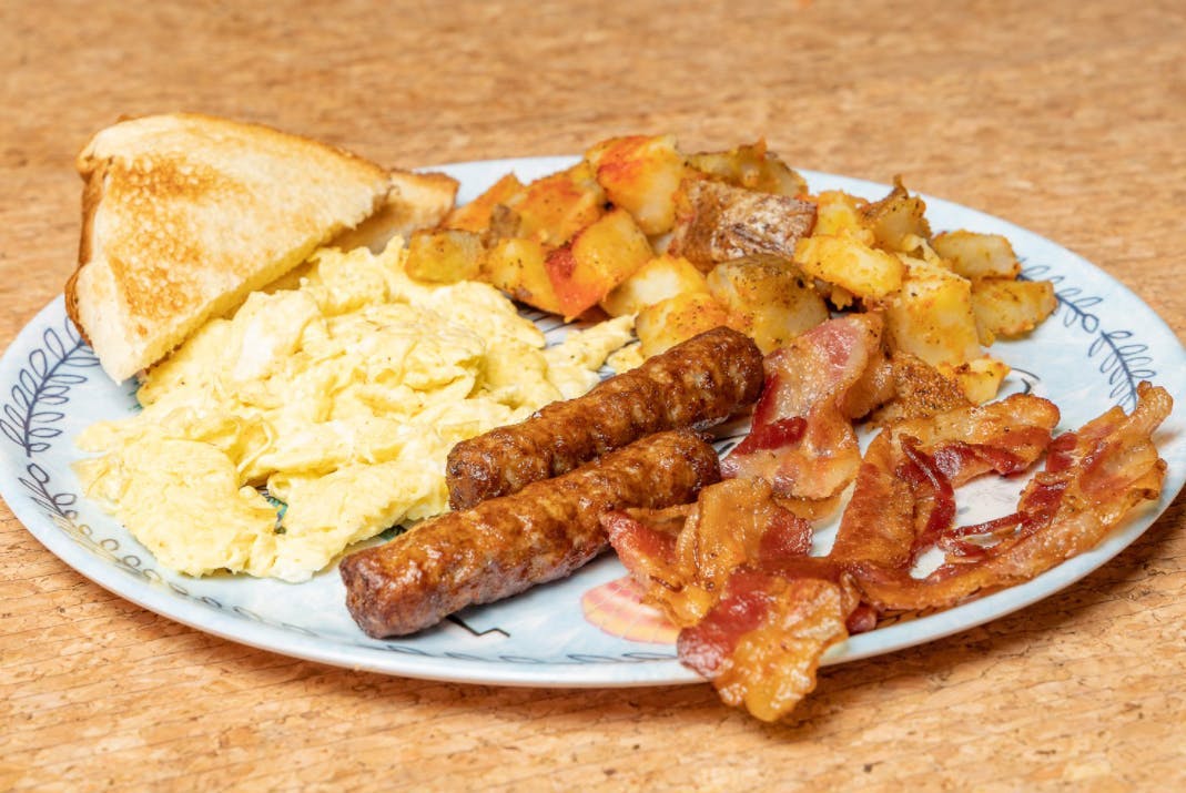 Two Eggs with Meat Breakfast