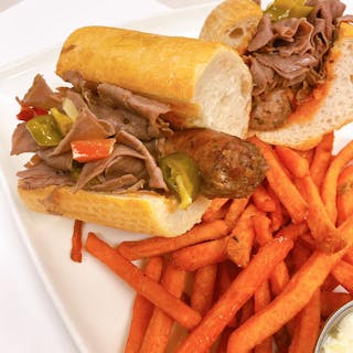 Italian Beef & Sausage Sandwich