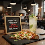 Indian Style Vegetarian Pizza Slice Pick Up Only