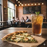 Chicken Pesto Pizza Slice