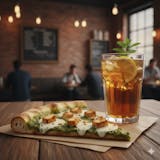 White Sauce Chicken Pizza Slice