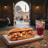 BBQ Chicken Sandwich with Onions