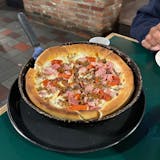 Meat Lovers Deep Dish Crust Pizza