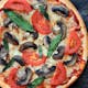 Whole Wheat Pizza with Mushrooms & Tomatoes