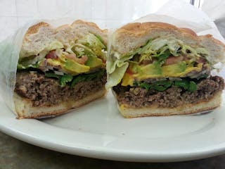 Avocado Cheddar Burger Deluxe