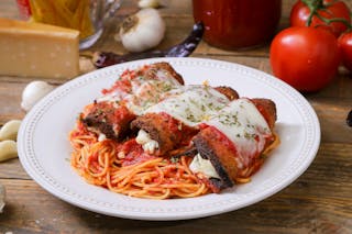 Eggplant Parmigiana with Pasta