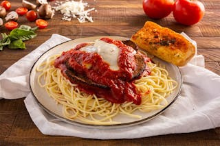Eggplant Parmigiana with Pasta