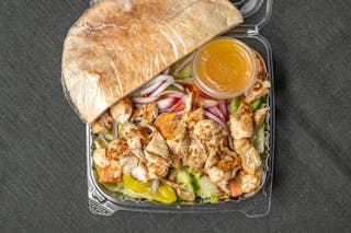 Garden Salad With BBQ Chicken