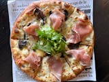 Truffle Mushroom and Prosiutto Pizza
