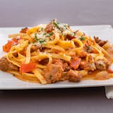 Fettuccine with Sausage