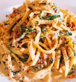 H-12. Linguine with Sun Dried Tomato Cream Sauce