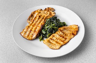 Grilled Chicken with Spinach