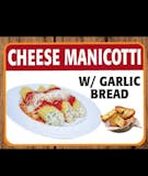 Cheese Manicotti Combo