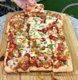 Vegetarian Sicilian Grandma Pizza