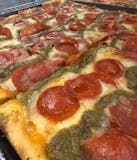 Sicilian panPestoroni Pizza