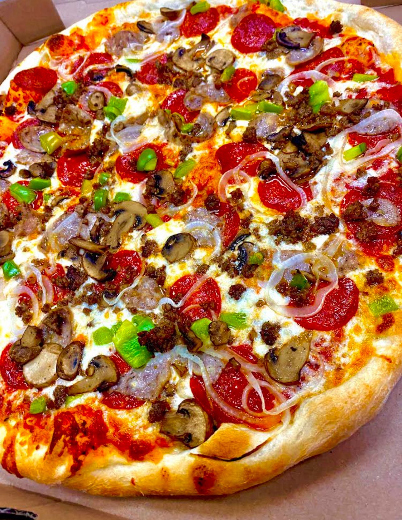 All the Way Steve’s Special Pizza