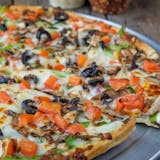 Deep Dish Vegetarian Pizza
