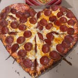 Heart Shaped Pizza & Cookie