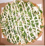 Caesar Salad Pizza with Grilled Chicken