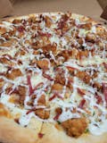 Crispy Chicken Bacon Ranch Pizza