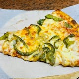 Green Pepper & Onion Pizza Slice