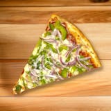 Green Pepper & Onion Pizza Slice