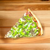 Italian Sausage & Peppers Pizza Slice