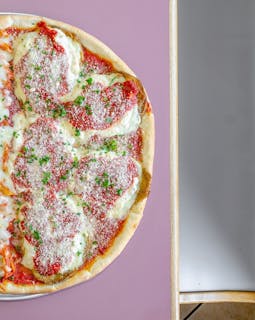 Eggplant Parmigiana  Pizza