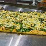 Sicilian Spinach Artichoke Pizza