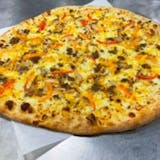 Steak, Pepper, Onion Pizza Medium 14"