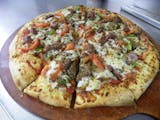 Gladiator Steak & Veggies Pizza