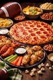 Super Bowl Special!  1 Large Pizza with 1 Topping + 6 Wings