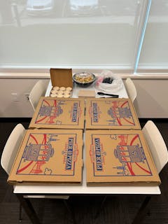 Pizza, Salad, Bread & Dessert Catering (Per Person)