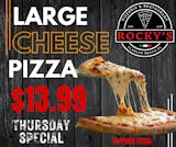 Large Cheese Pizza Thursday Special