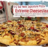 The Extreme Cheesesteak Pizza