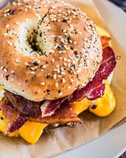 Egg with Bacon & Cheese Sandwich Breakfast