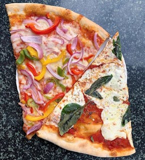 Two Toppings Pizza Slice