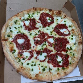 Pesto Fresh Mozzarella Cheese Pizza
