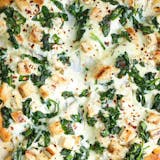 Green & White Pizza