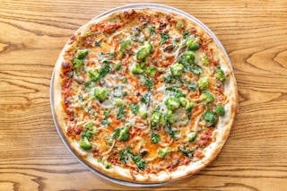 Chicken Broccoli Alfredo Pizza