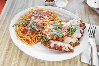 Spaghetti Chicken Parmigiana