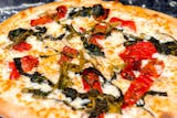 White Spinach & Tomato Pizza