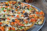Thin Crust Vegetarian Pizza