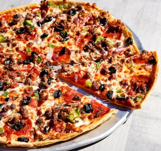 Thin Crust Super Supreme Pizza