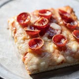 Sausage & Pepperoni Sicilian Pizza Slice