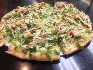Grilled Chicken Caesar Salad Pizza