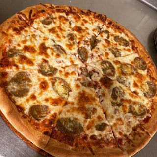 Sausage Alfredo Pizza